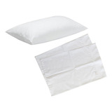 Pack Almohada De Bebé Hipoalergénica 40cm X 28cm + 2 Fundas 