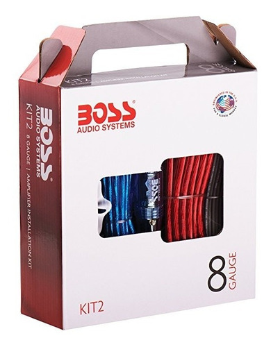 Boss Audio Kit2 Calibre 8 Kit De Cableado Del Amplificador D