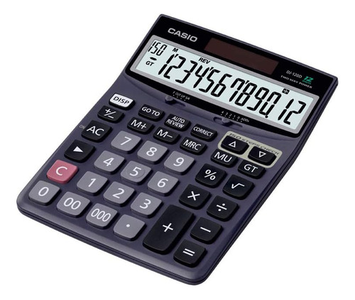 Calculadora De Escritorio Casio Dj-120d Negro