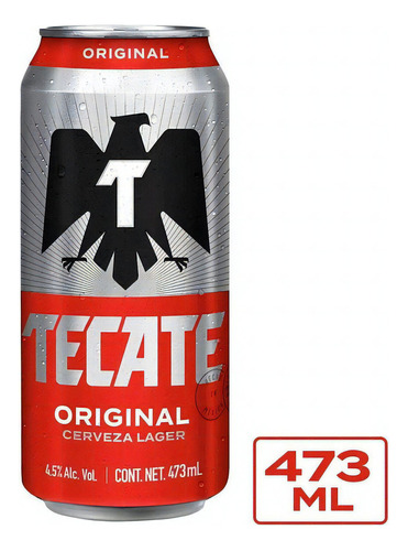 Cerveza Clara Tecate Original Lata 473ml