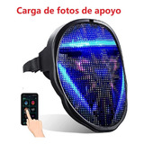 Bluetooth Rgb Light Up Led Máscara Diy Fiesta Halloween