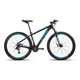 Mountain Bike Gts Pro M5 Techs Aro 29 21  21v Freios De Disco Mecânico Câmbios Shimano Cor Preto/azul