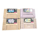 Lote De Cuatro Juegos Supernintendo Año 1991-1992 Usados 24k