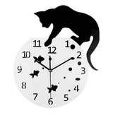 Timelike Reloj De Gato Pecero/relojes De Pared Creativos/ho.