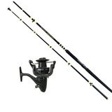 Combo Equipo Pesca Rio Mar Caña Vengeance 2402  Reel 13 Rul