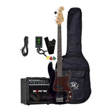 Kit Baixo Precision Bass 4c Sx Spb62 Bk +cubo+afinador+ Cabo