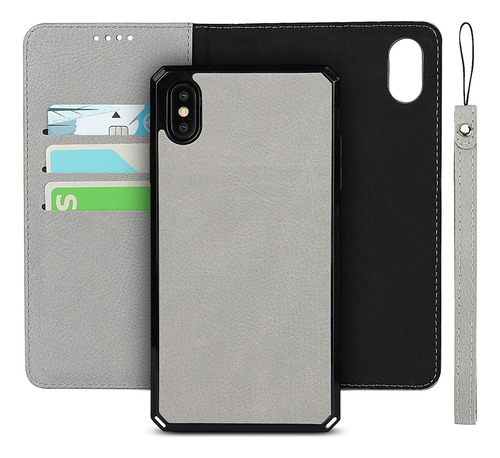 Zouzt Funda De Cuero Premium Para iPhone XS Max Wallet Funda