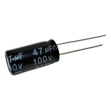 10 Capacitor Bipolar 47uf 100v 105°c (driver)