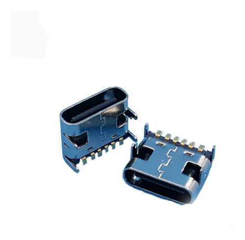 Pack 10 X Pin Conector Usb Tipo C Tablet 6 Pin Clase C Celul
