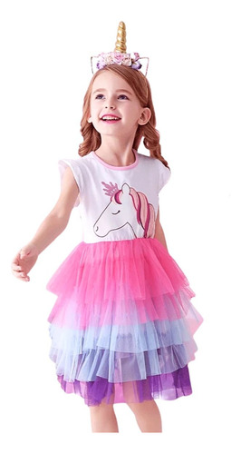 Vestido De Niña, Vestido Unicornio, Vestido Tutu