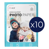 Papel Fotografico A-sub A4 Glossy 200grs X200hjs (10 Paq.)