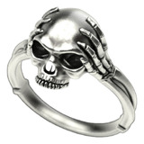 Anillos De Hombre Skull And Bone Plata De Ley .925