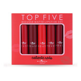 Labiales Mate Top Five Mousse Italia Caja De 5 Labiales