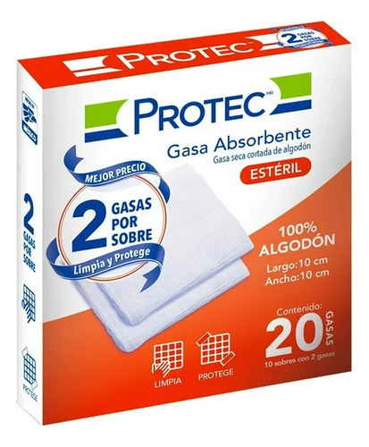 Gasa Hemostática Degasa Gasa Eséril 10x10 De 10cm X 10cm X 1u