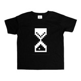 Remera Negra Adultos Pixel R47