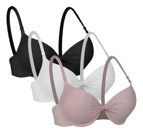 Brasier Tallas Extras Diseño Moderno 3 Pz Comodo Y Suave