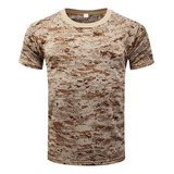 Camiseta Táctica Para Hombre, Camisetas Militares De Camufla