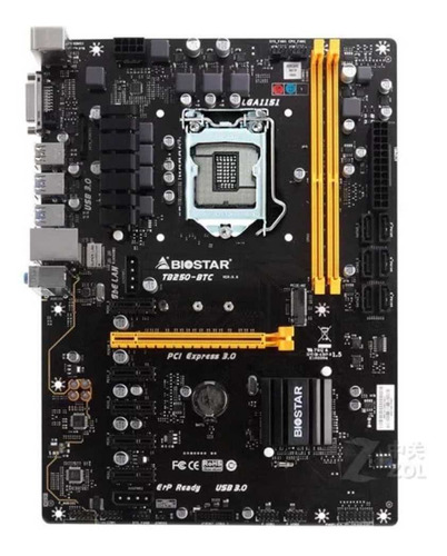 Placa Mãe Tb250-btc Biostar + 1 Memória Ddr4 