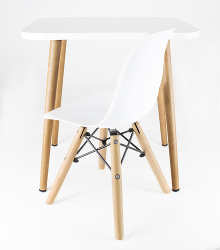 Kit Cadeira Eiffel Eames Com Escrivaninha Escritório Mdf