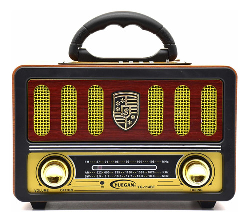 Radio Retro Vintage Con Conexión Bluetooth