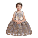 Vestido Elegante De Niña Fiesta Princesa Boda 3-11 Años