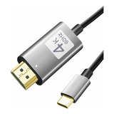 Usb-c A Hdmi Cable 4k 60hz Qces Type C A Hdmi Cable Adaptado