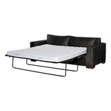 Sofa Cama Livorno 2pl Cuero Kentucky Negro