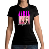 Playera  Avril Lavigne Portrait Mujer