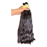 Cabelo Humano Brasileiro Do Sul Liso Ondulado 45 Cm 100 Grs