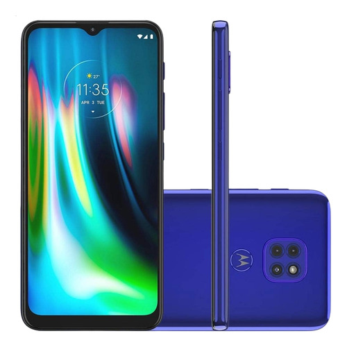 Smartphone Motorola Moto G9 Play 64gb Tela 6.5 Azul Seminovo