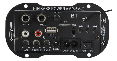 Placa Amplificadora De Áudio Digital Bluetooth Mini 12v 220v