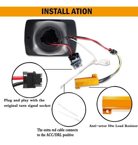 Faro Frontal Cocuyo Cruce Luz Led Jeep Wrangler Yj 87-95 Foto 4