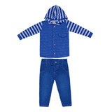 Conjunto Jeans Teddy - Baby Doces Momentos