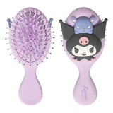 Cepillo Masaje Kuromi 14cm Sanrio Hello Kitty Miniso