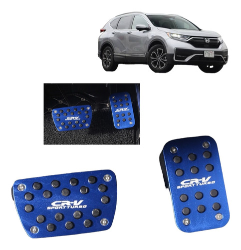 Pedales Deportivos Azul Honda Cr-v 2017 2018 2019 Accesorios