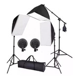 Kit De Iluminação Softbox 50x70 - Pk-sb03 