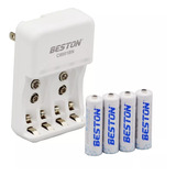 Cargador Baterias Recargable Beston Aa 2700 Mah