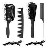 Peine De Masaje De Pulpo Adecuado Para Cabello Rizado 6pcs