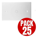 Tapa Ciega Plastica Electrica Blanca Pack 25 Unidades