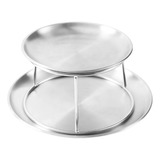Seafood Dish Set Stainless Steel Double Dish 1
