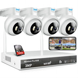 Ojo® Kit Camaras Vigilancia Circuito Cerrado Cctv Nvr 1080p