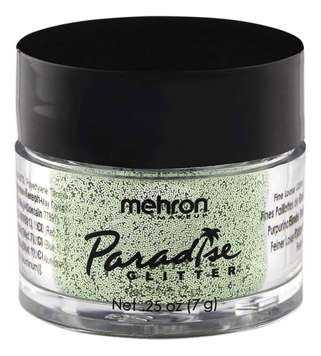 Mehron Makeup Paradise Aq Glitter (0.25 Onzas) (verde Pastel