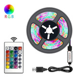 Tira Led Rgb De 1 Mt - 3 Colores + Control Remoto