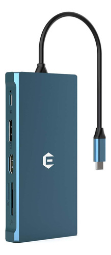 Totu Hub Usb C, Concentrador Tipo C 12 En 1 Con Ethernet, 4k