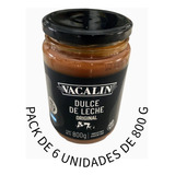 Pack 6 Unid X 800g Dulce De Leche Vacalin Original  Liniers 