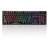 Teclado Gamer Mecanico 7 Colores Con Numerico Xtrike Me