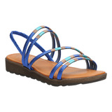 Sandalia Hush Puppies Mujer Stella Azul