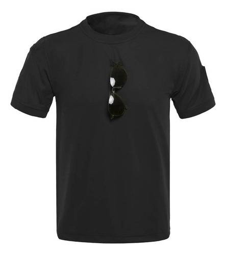 Camisetas Deportivas Compresión Secado Rápido Polera Negro