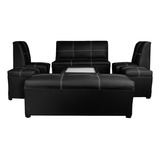 Sala Lounge Minimalista Moderna Puff Sillones 