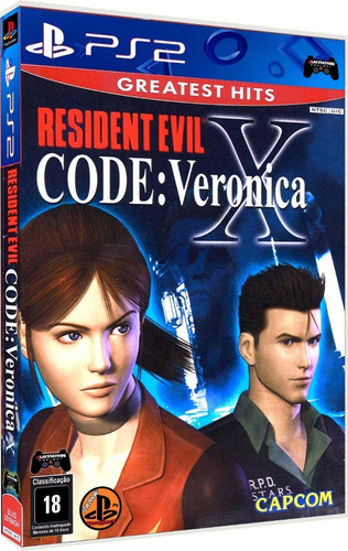 Resident Evil Code Veronica X Ps2 Slim Bloqueado Leia Desc.